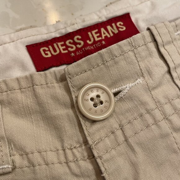 Vintage Guess Khaki Women's Capris - Picture 5 of 8